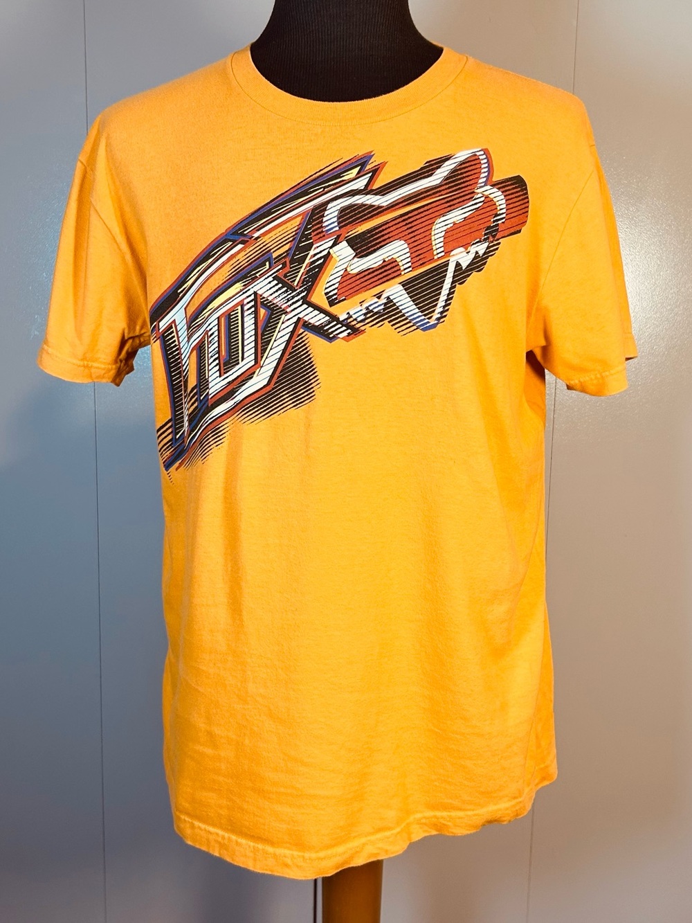 Fox Racing Orange Large 100% Cotton Graphic T-shirt